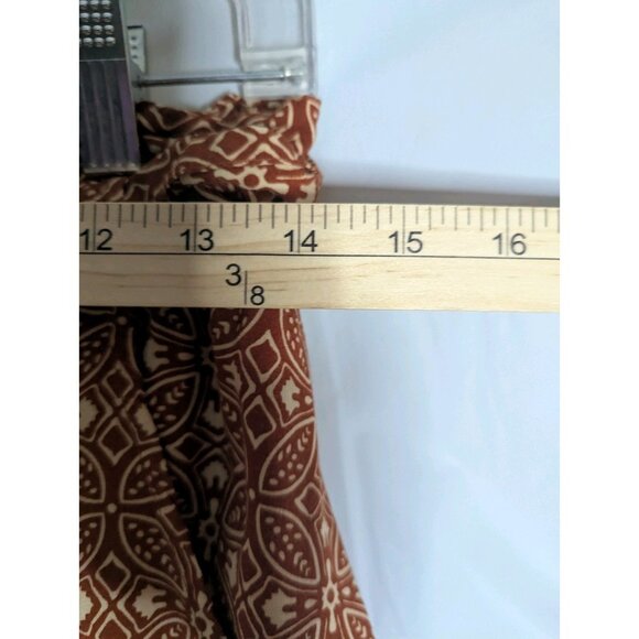 Patrons of Peace Anthropoloie Wide Leg Pants Boho Beachy Resortwear Sz M READ - Picture 8 of 10